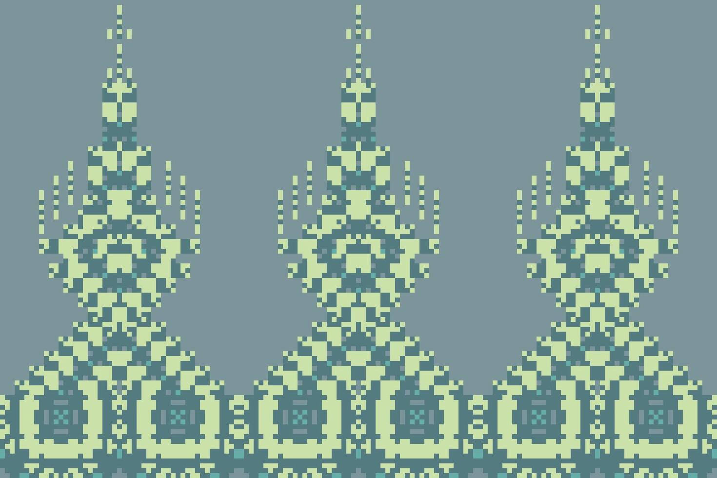 Sari Pattern Islamic Geometric Pattern Backgroundfolk Embroidery, Aztec Geometric Ornament Print. Design for Carpet, Wallpaper, Clothing, Wrapping, Fabric vector