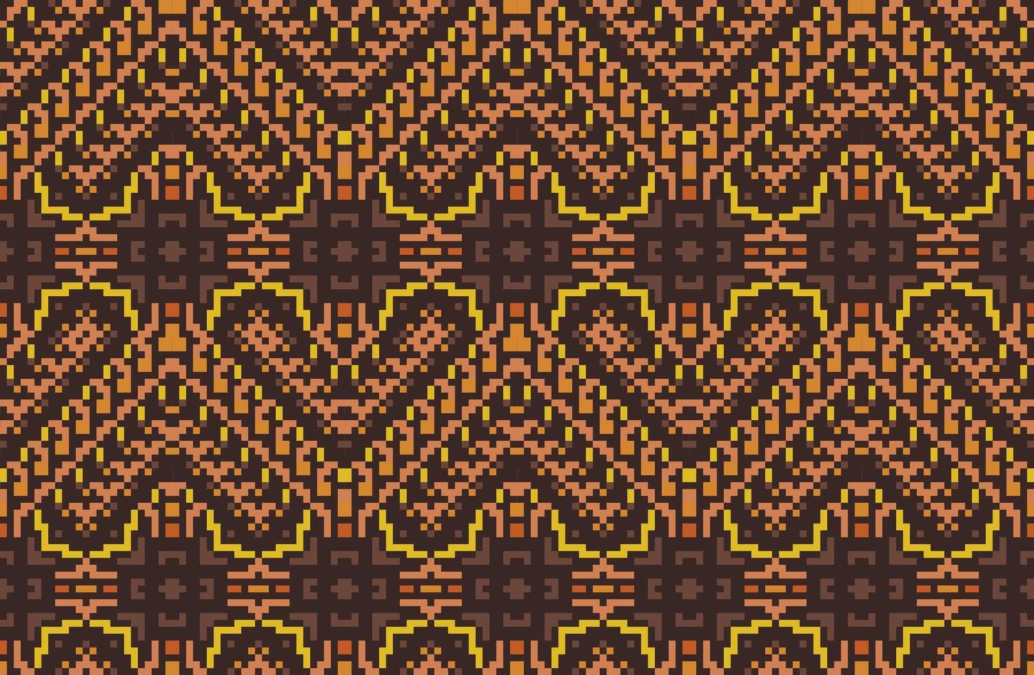 Sari Border Ikat Pattern Drawingfolk Embroidery, Aztec Geometric Ornament Print. Design for Carpet, Wallpaper, Clothing, Wrapping, Fabric vector
