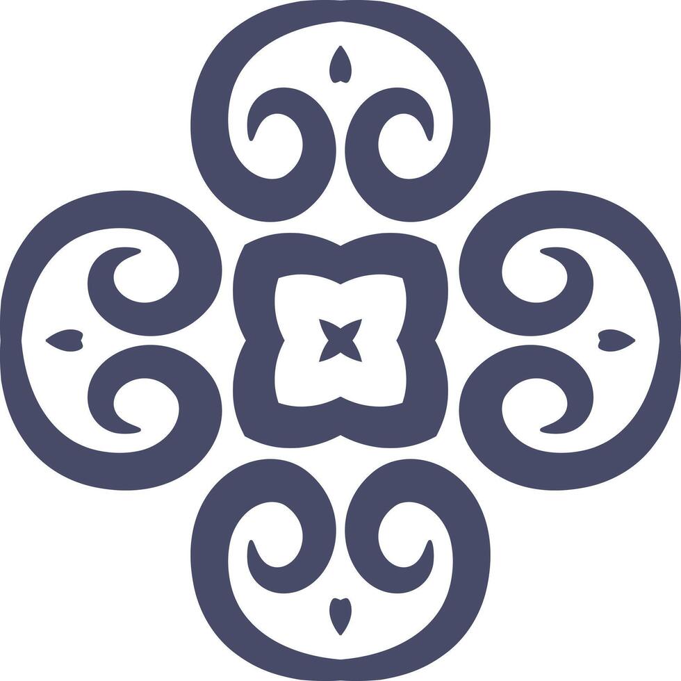 Buddhism Flower Ornament Art Circular Pattern in Form of Mandala With Flower for Henna, Mehndi, Tattoo, Decoration Decorative Ornament in Ethnic Oriental Style. vector