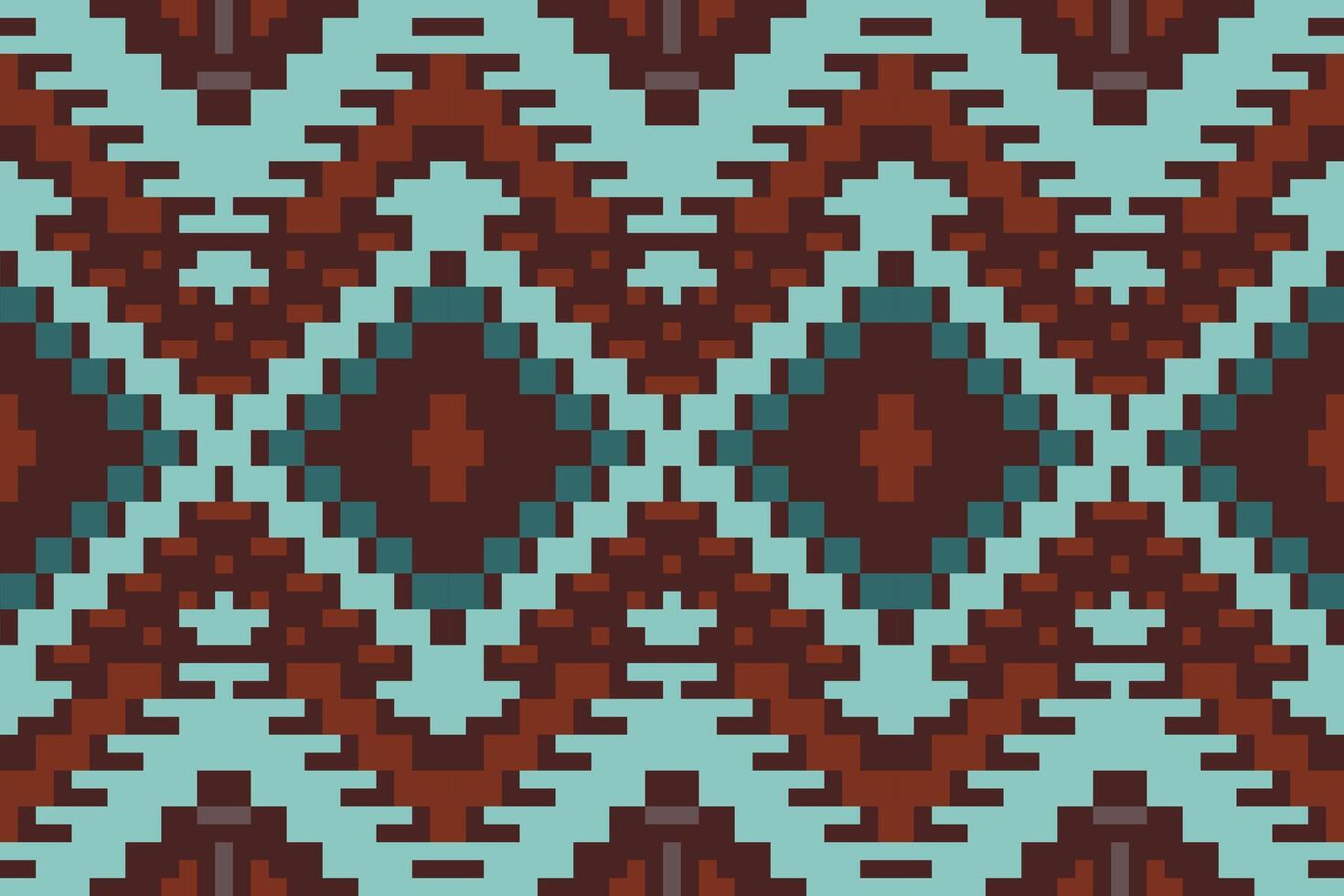 Folklore Ikat Pattern Curtainsfolk Embroidery, Aztec Geometric Ornament Print. Design for Carpet, Wallpaper, Clothing, Wrapping, Fabric vector