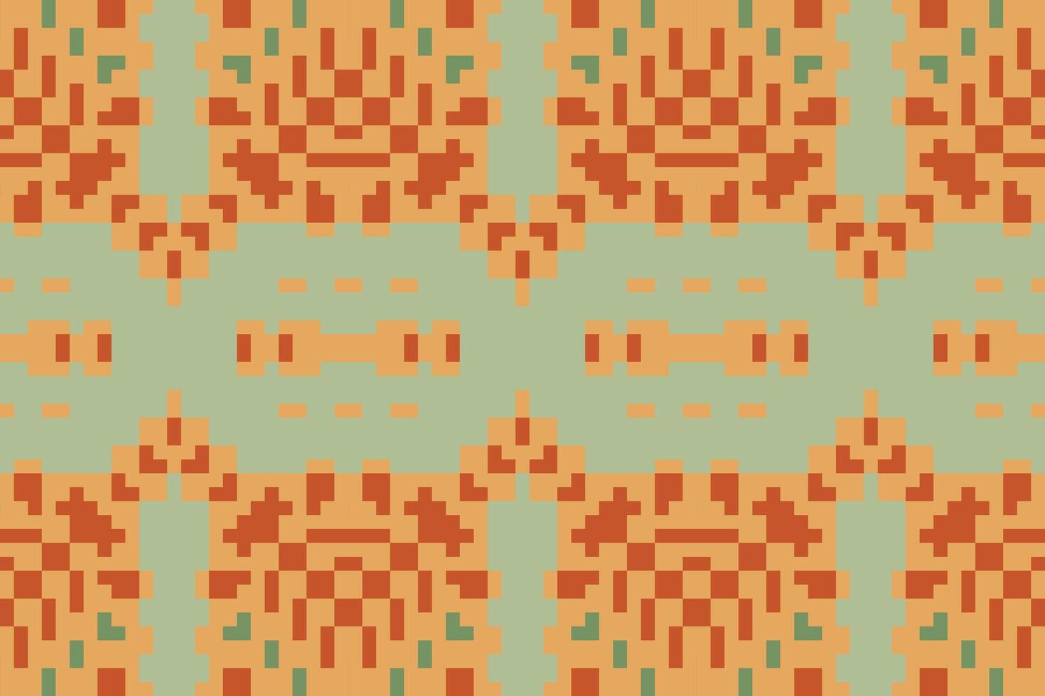 Motif Embroidery Ethnic Pattern Sweaterfolk Embroidery, Aztec Geometric Ornament Print. Design for Carpet, Wallpaper, Clothing, Wrapping, Fabric vector