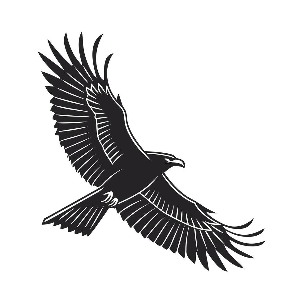 Parrot in Flight, Graphic Design Element vector