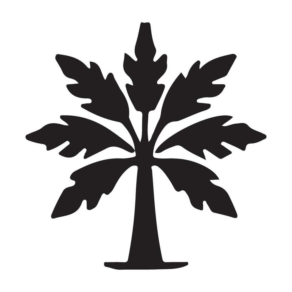 Palm Tree Silhouette Illustration for Designs vector