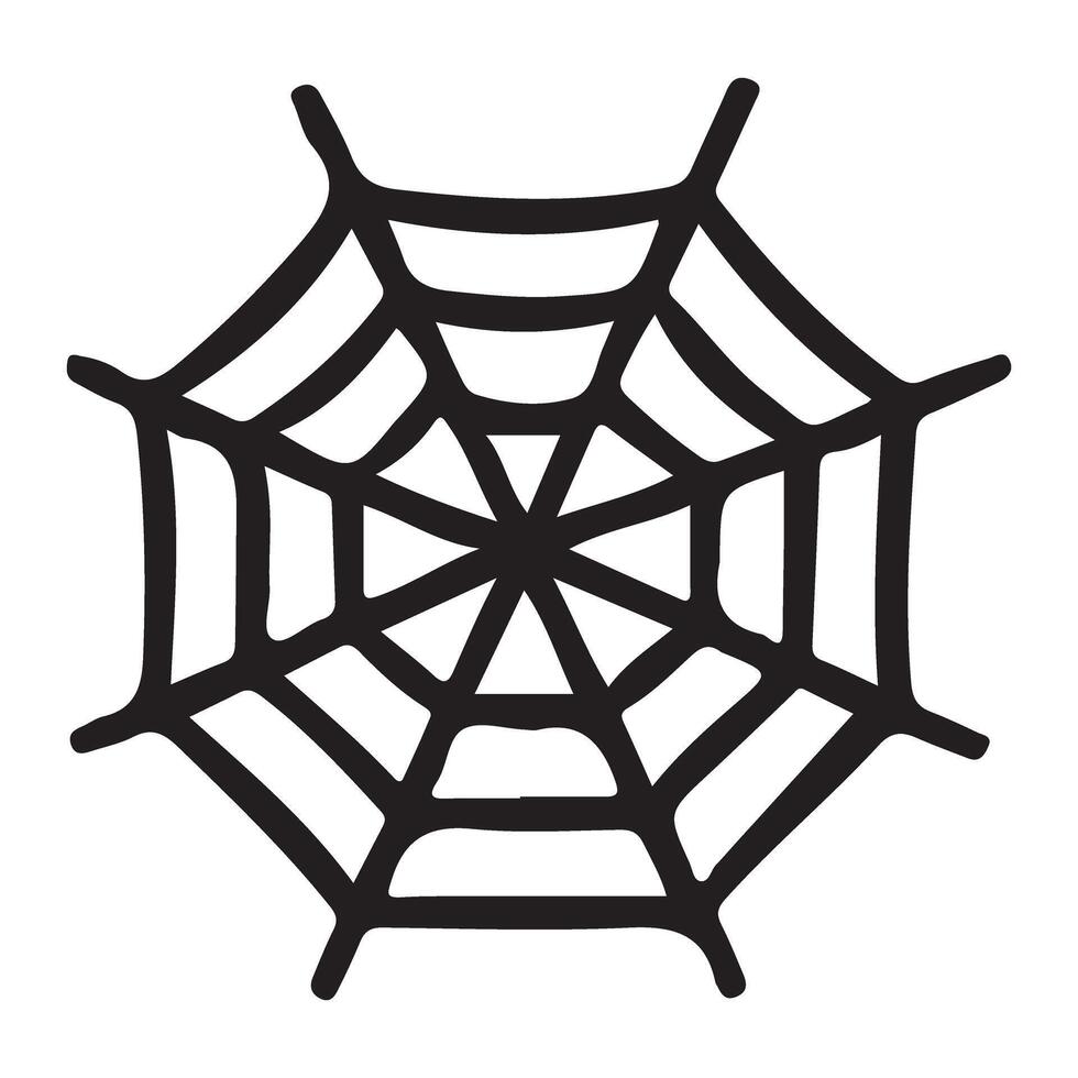 Spiderweb Silhouette Illustration vector