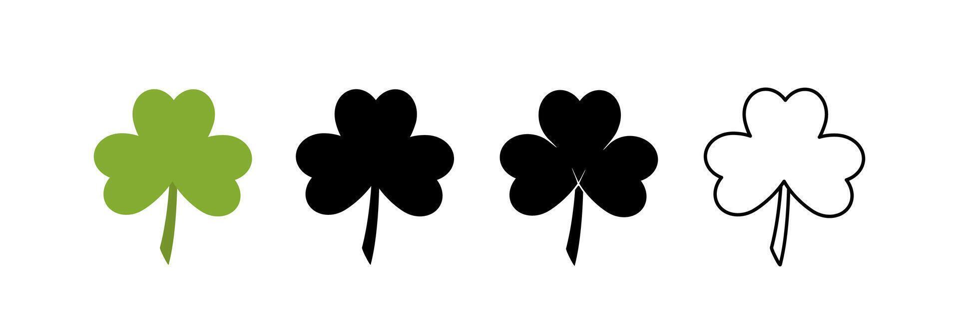 Clover leaf icon. vector