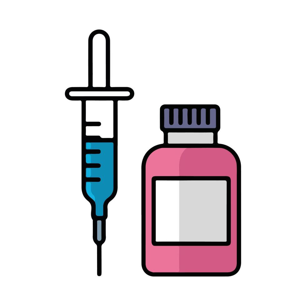 Syringe icon image free download vector