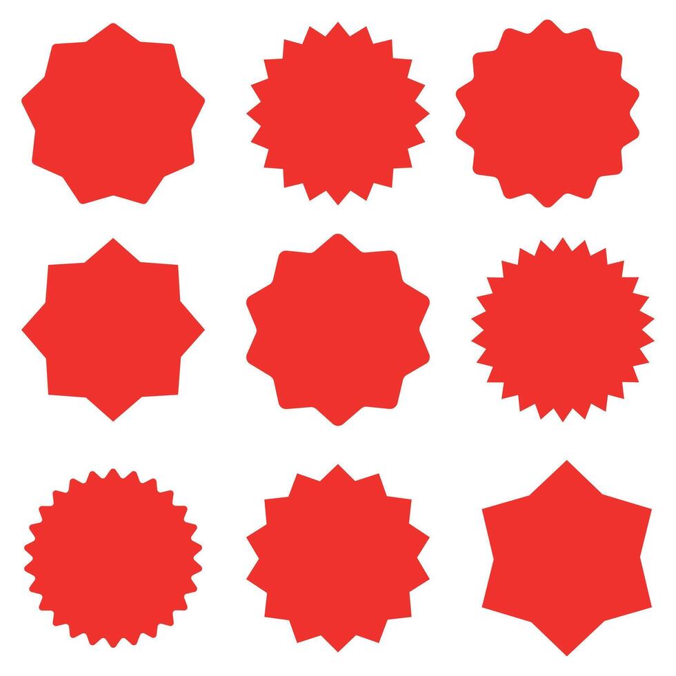 red badge background vector