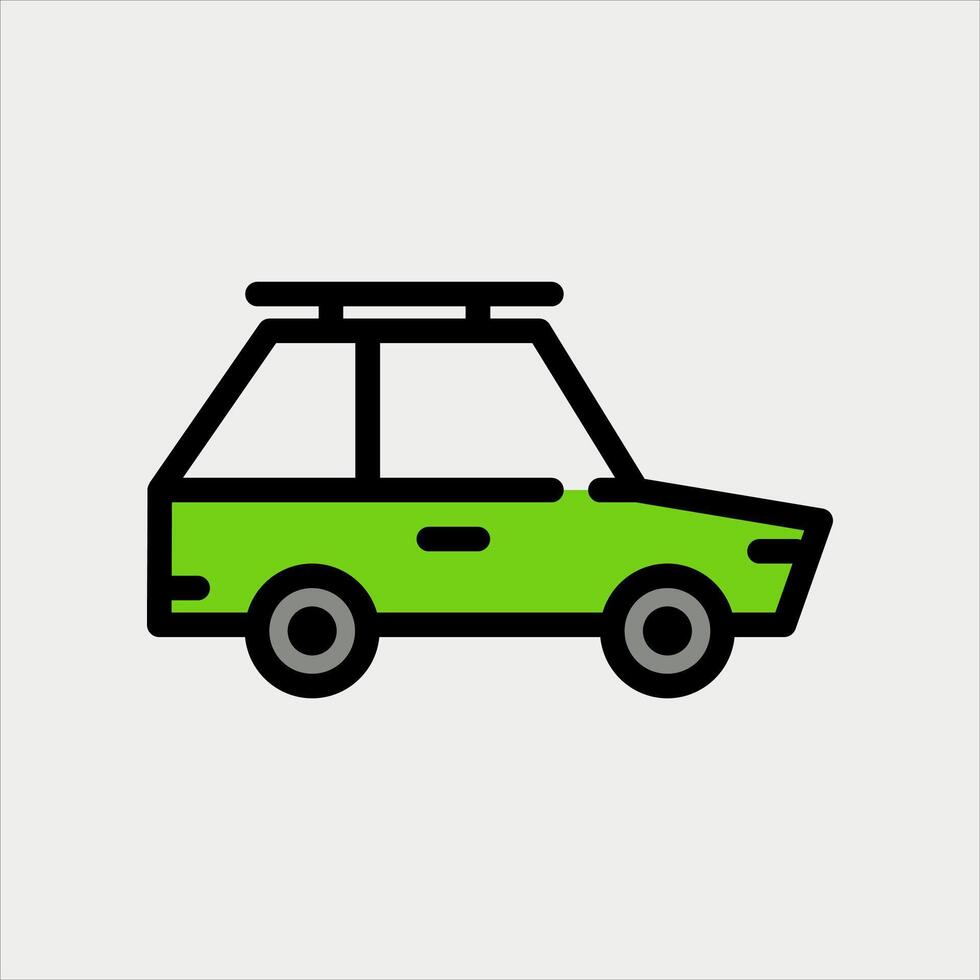 Design Illustration graphic of car icon with line and color style. Suitable for UI, mobile design, web design, etc vector