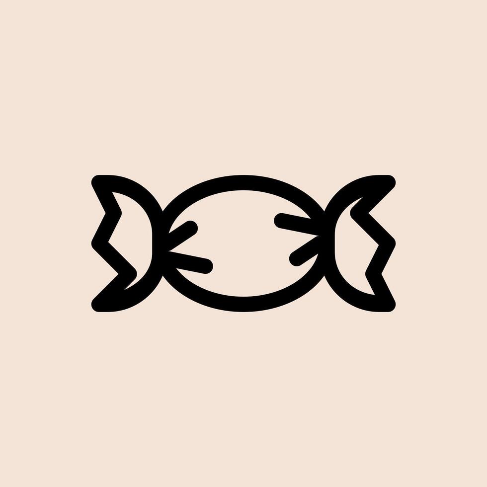 Design Illustration graphic of candy icon with line style. Suitable for UI, mobile design, web design, etc vector