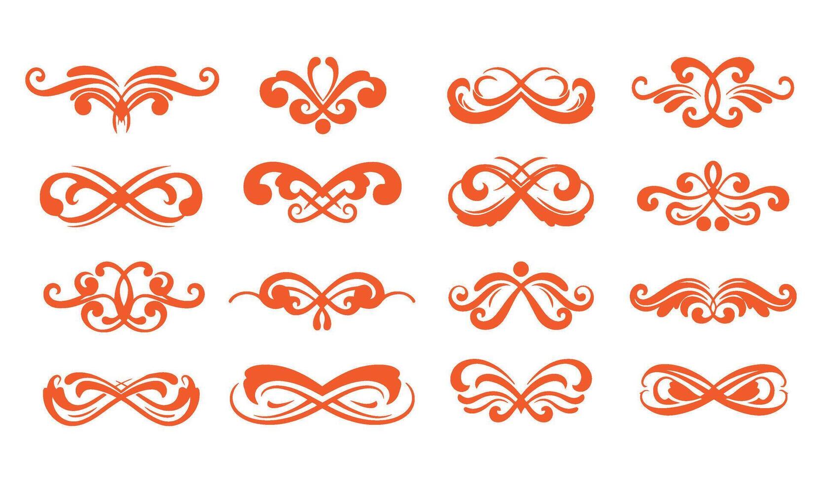 Premium Infinity Curls Floral Swirls for Decorative and Artistic Use vector