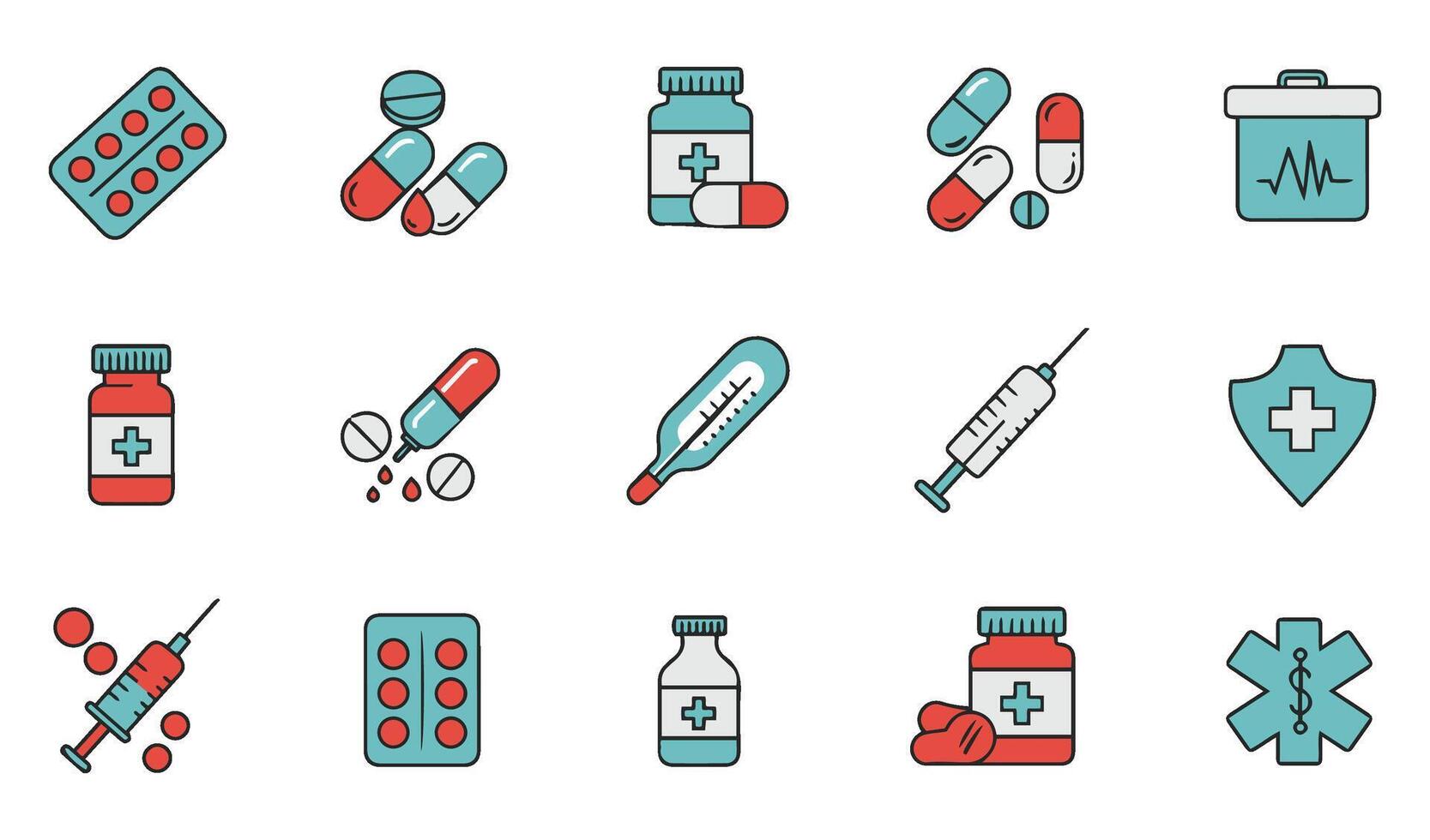 Versatile Medicine Icon Collection for Pharmaceutical and Health Projects vector
