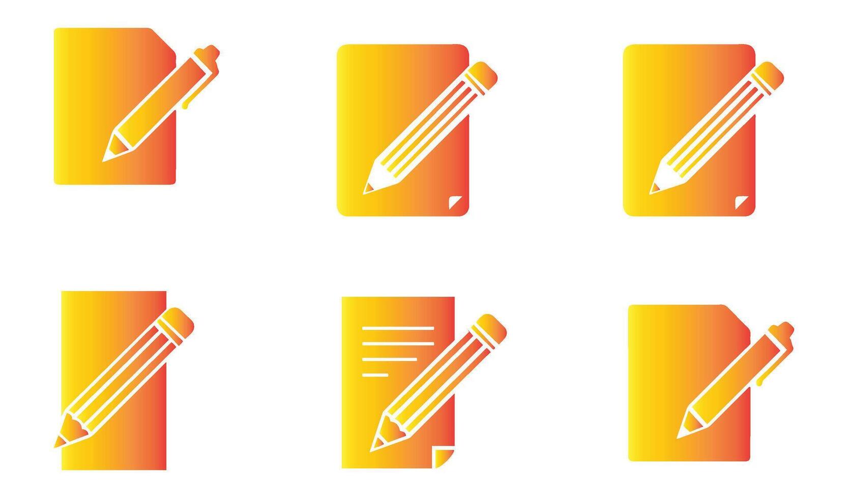 Playful Paper and Pencil Cartoon Illustrations for Enthusiasts vector