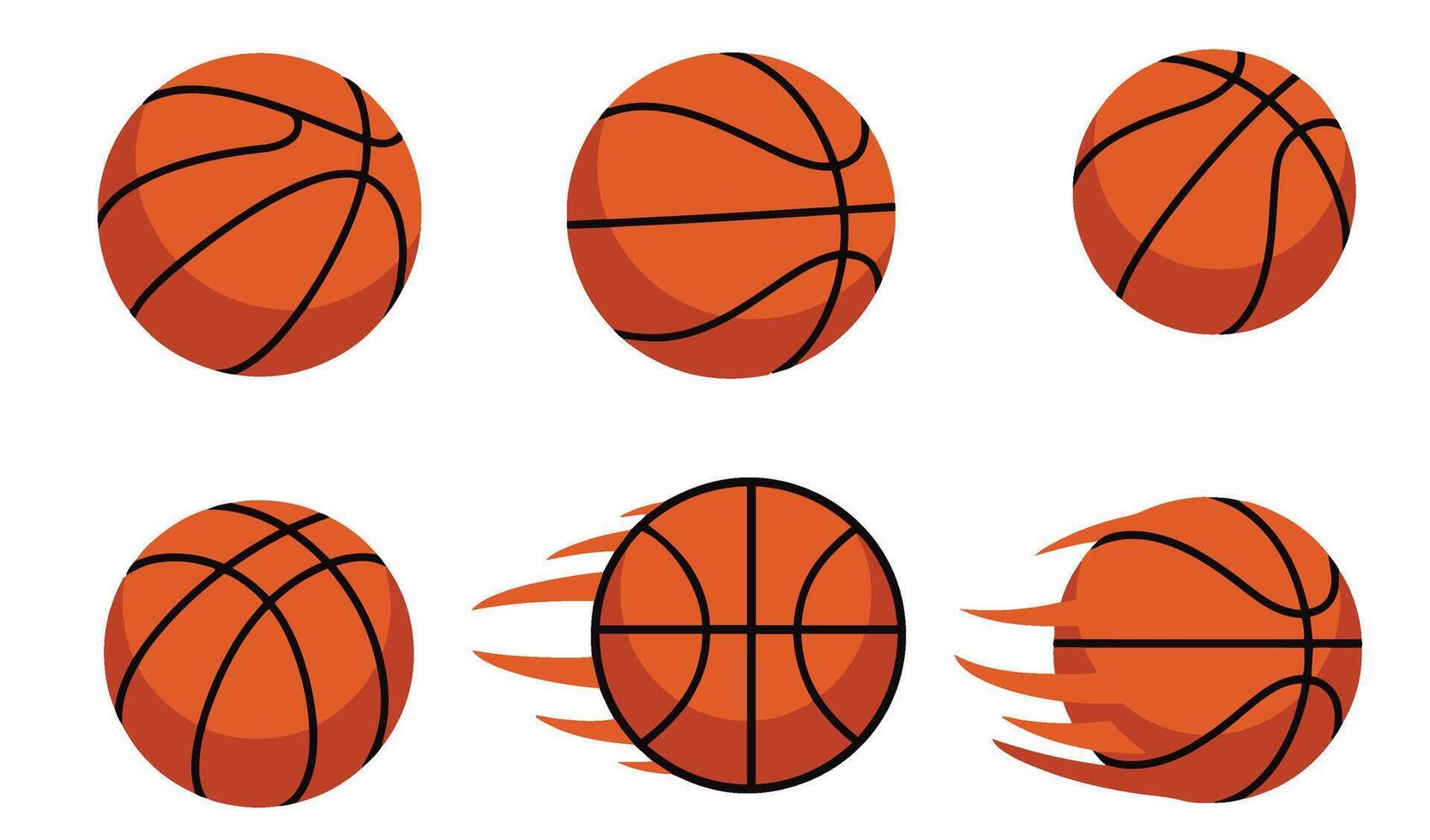 Essential Basketball Set for Tournament Graphics vector