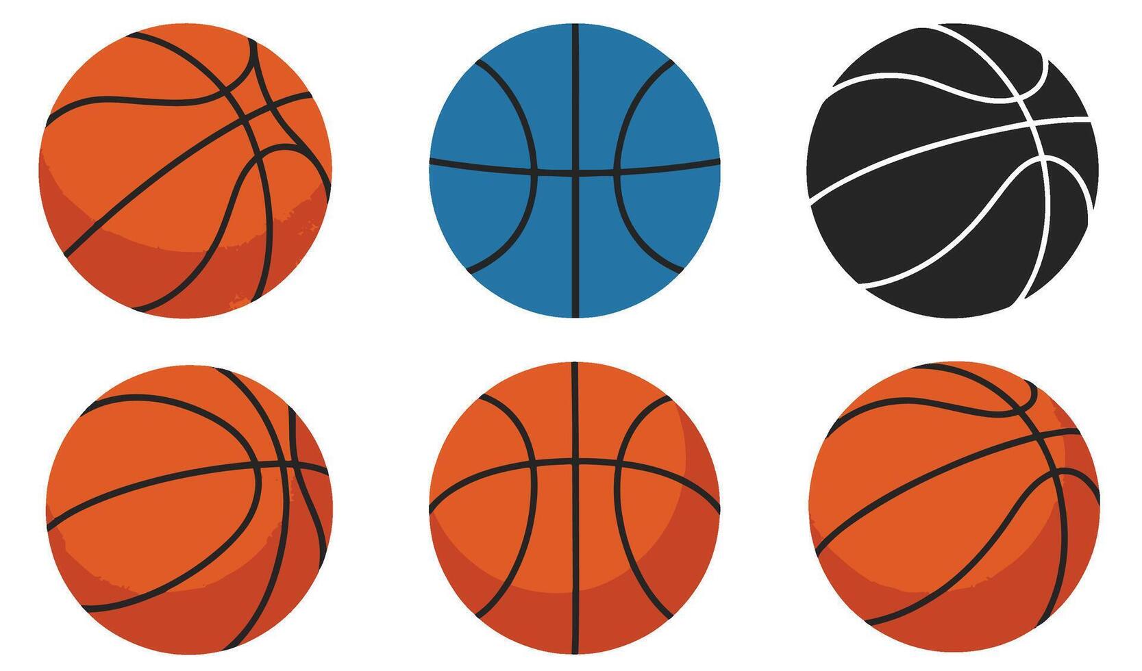 Basketballs Collection for Versatile Applications vector
