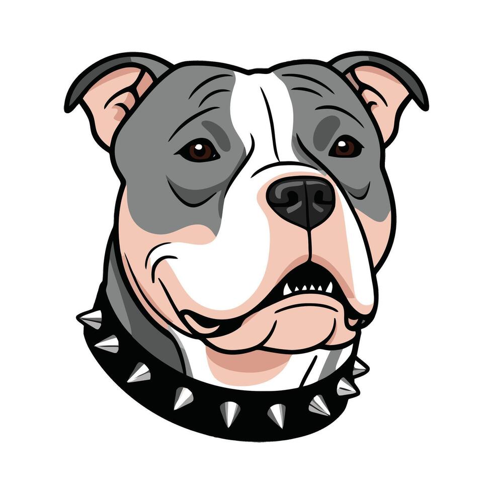 Expressive Pup Head for Fun Branding vector