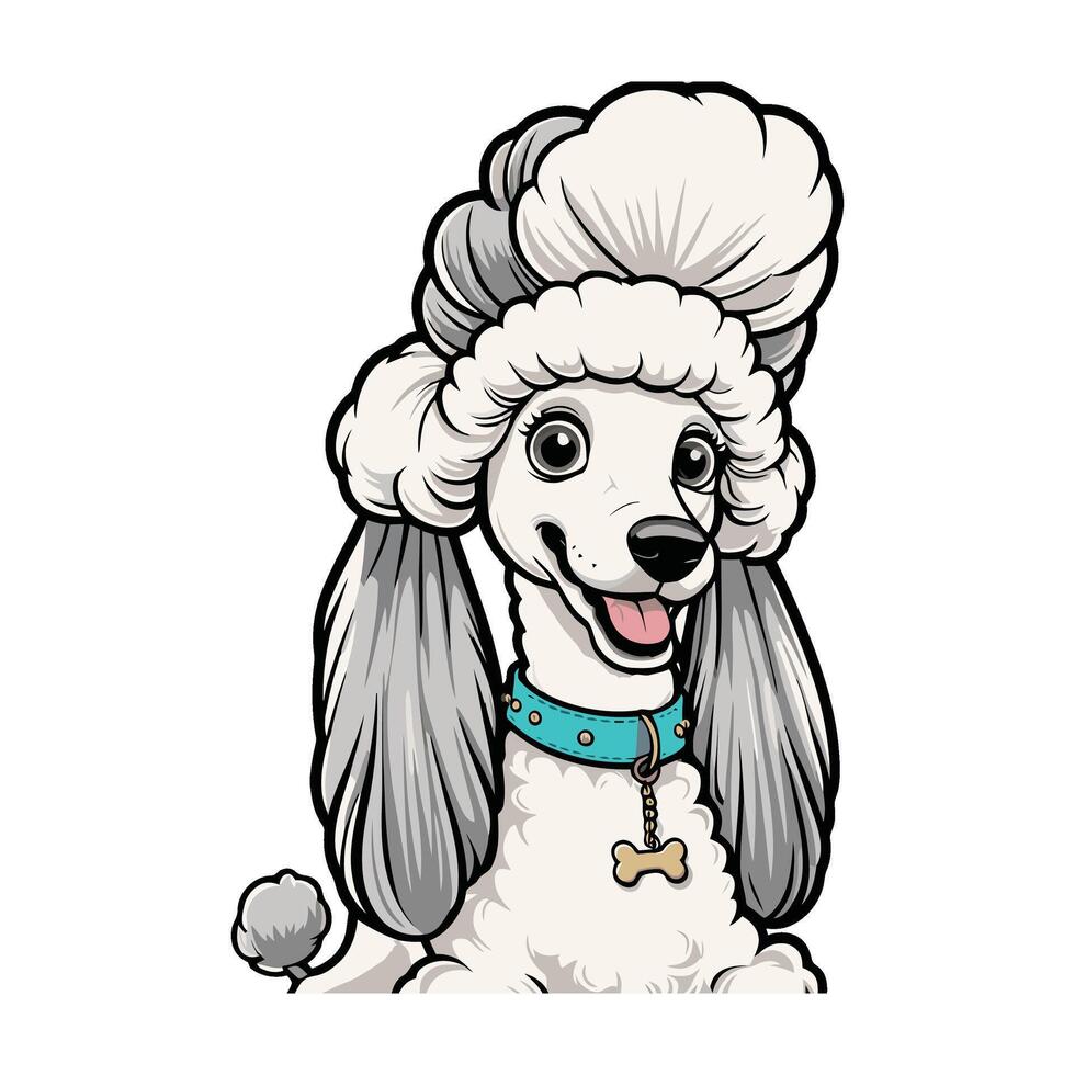 Playful Pup Head Design for Versatile Use vector