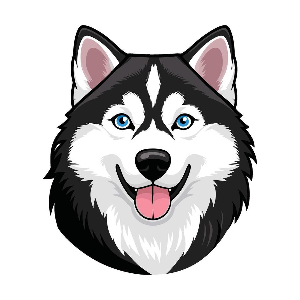 Stylized Dog Face with a Fun Twist vector