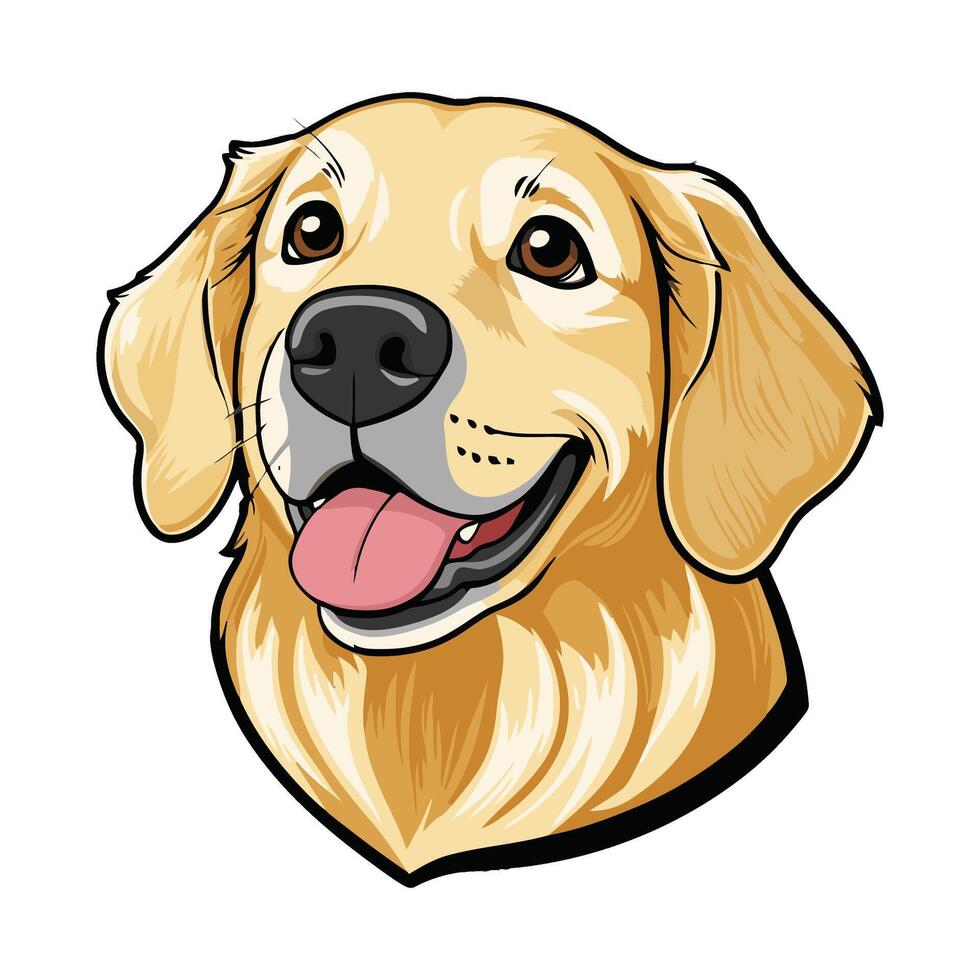 Charming Dog Head Design in Playful Style vector
