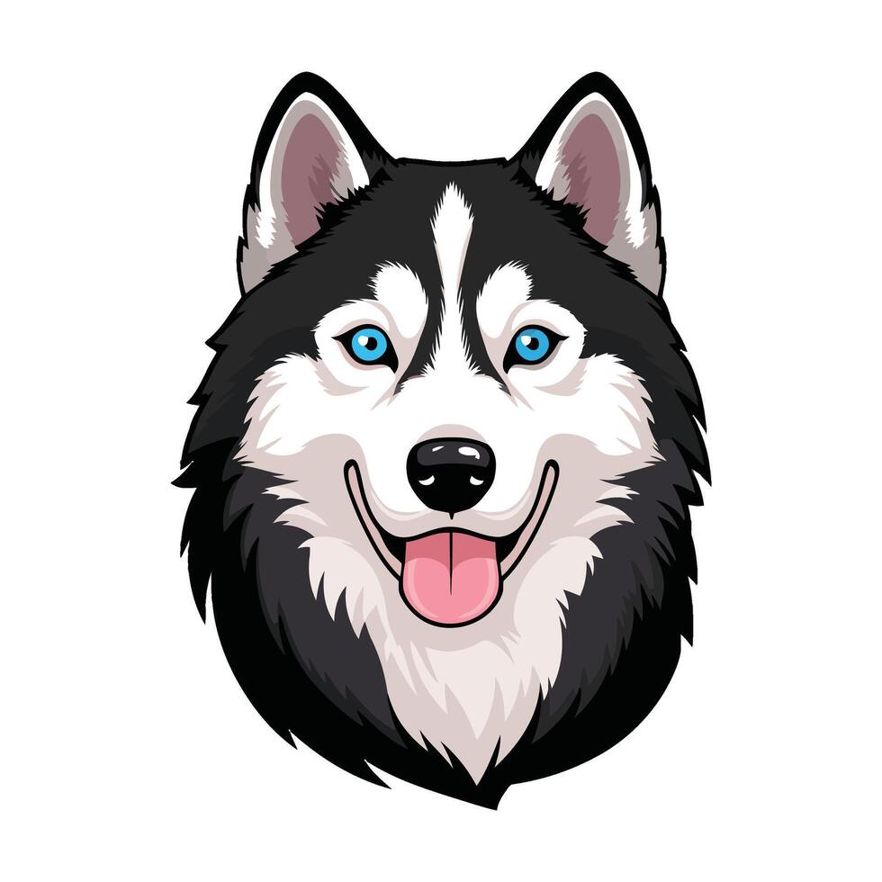 Stylized Pup Head with Playful Appeal vector