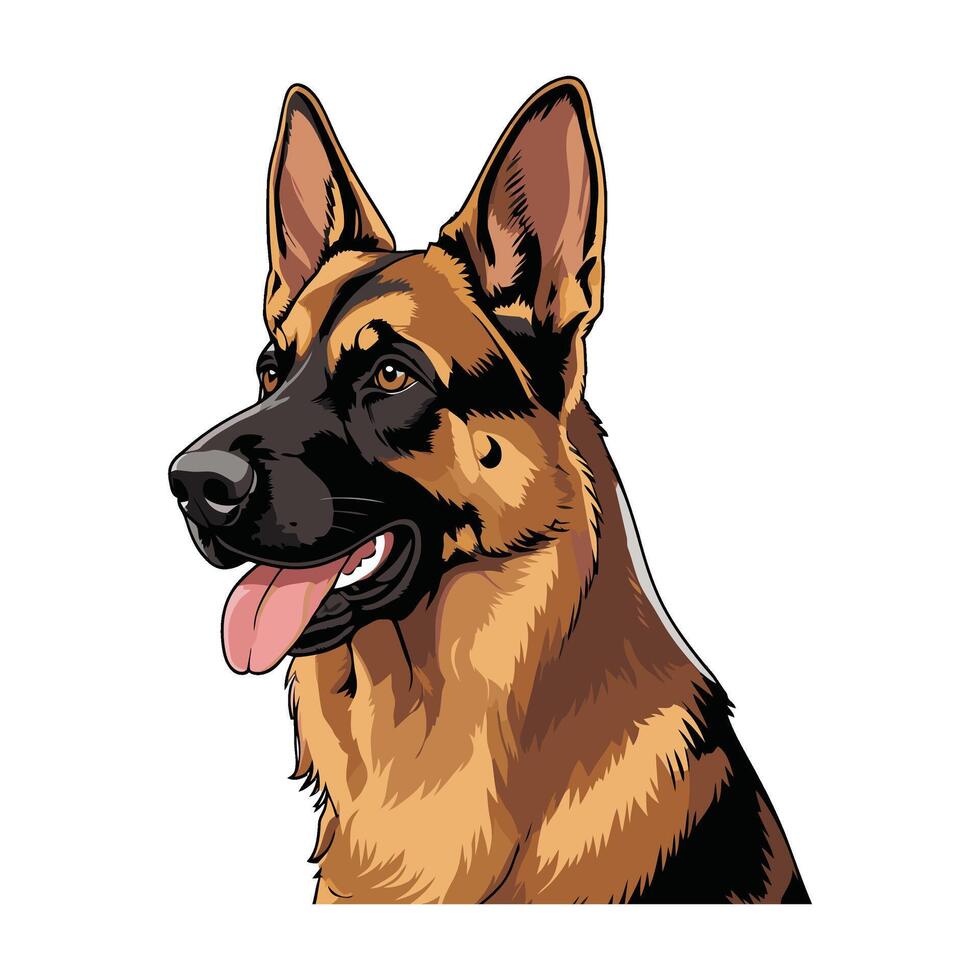 Whimsical Dog Head Art for Creative Use vector
