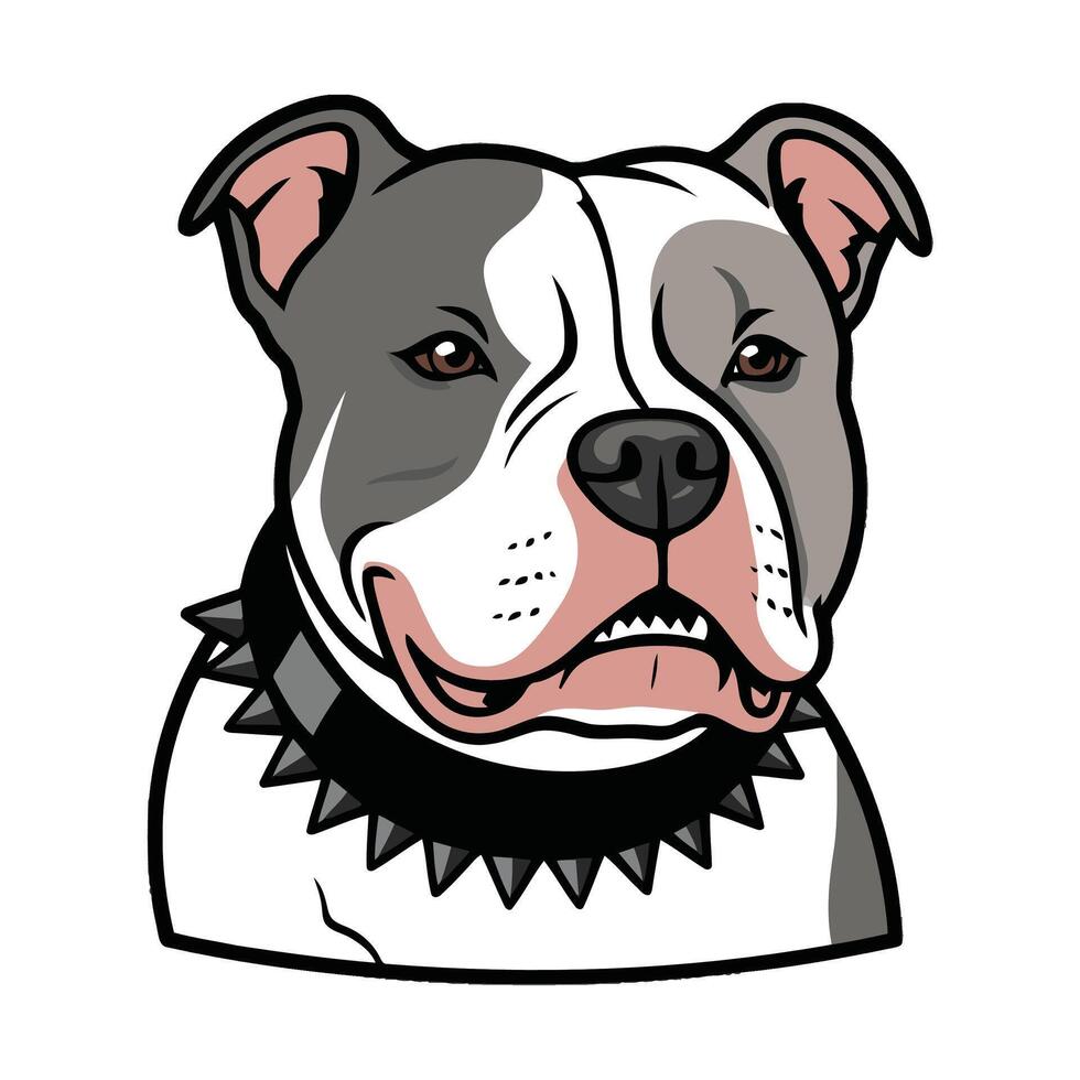 Cute Dog Face with Cartoon Charm vector