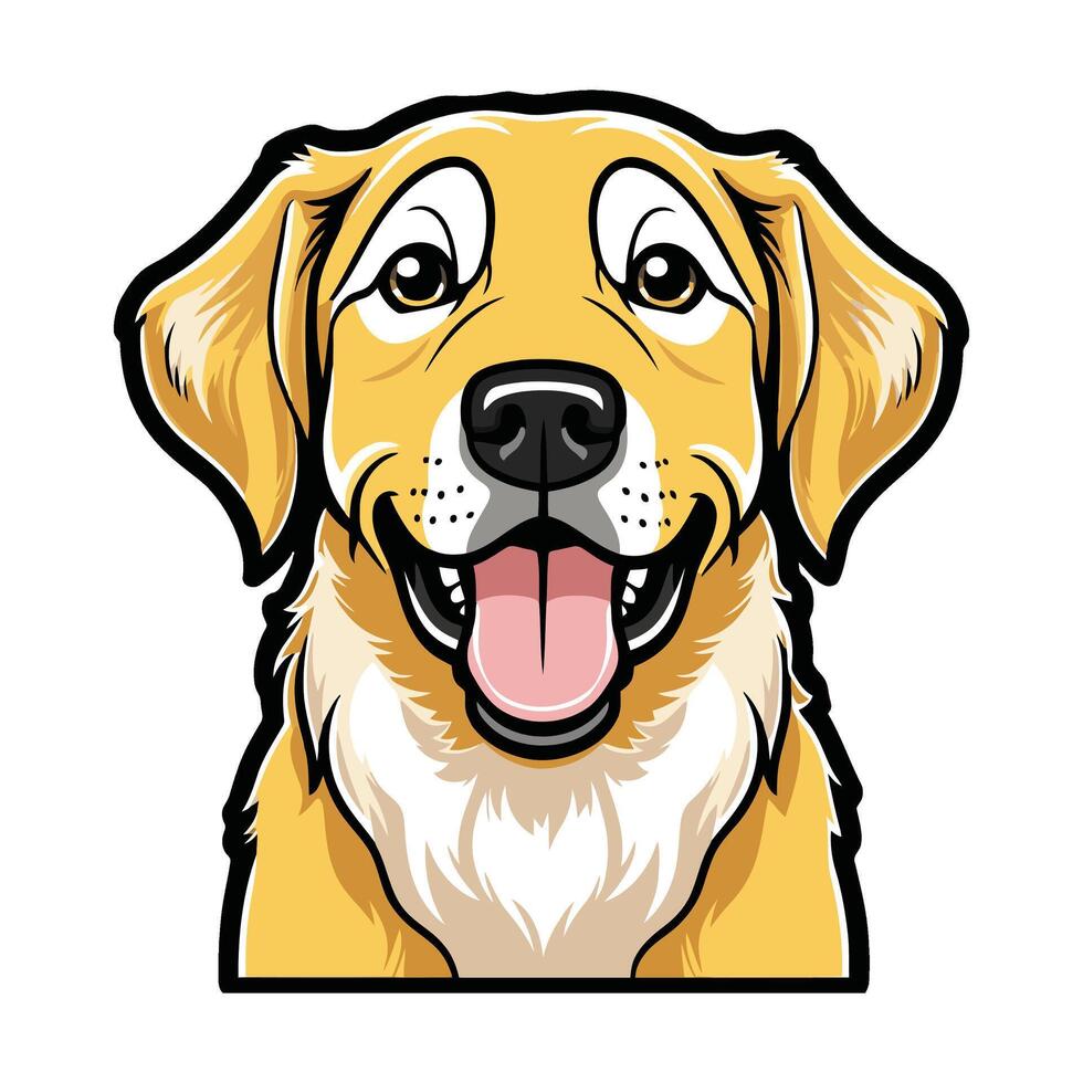 Smiling Pup Head Design for Creative Branding vector