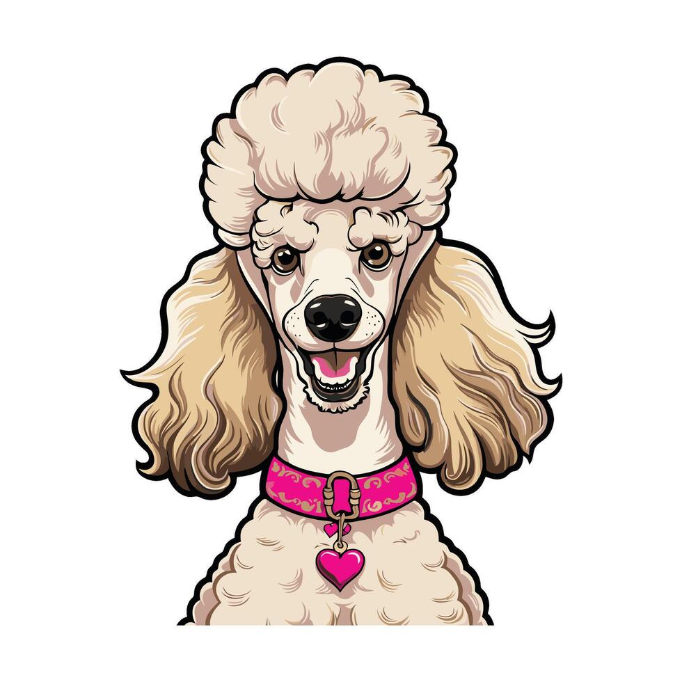 Fun Cartoon Dog Head for Creative Designs vector