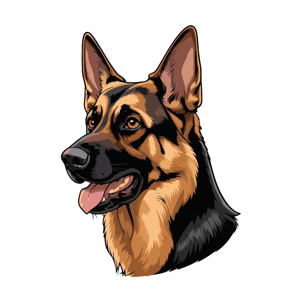Charming Cartoon Canine Illustration vector