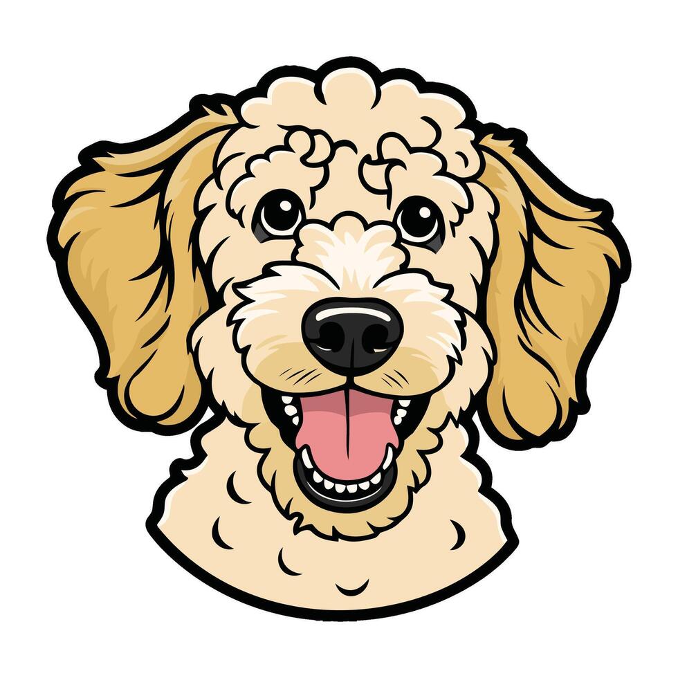 Cartoon-style Dog Face for Fresh Designs vector