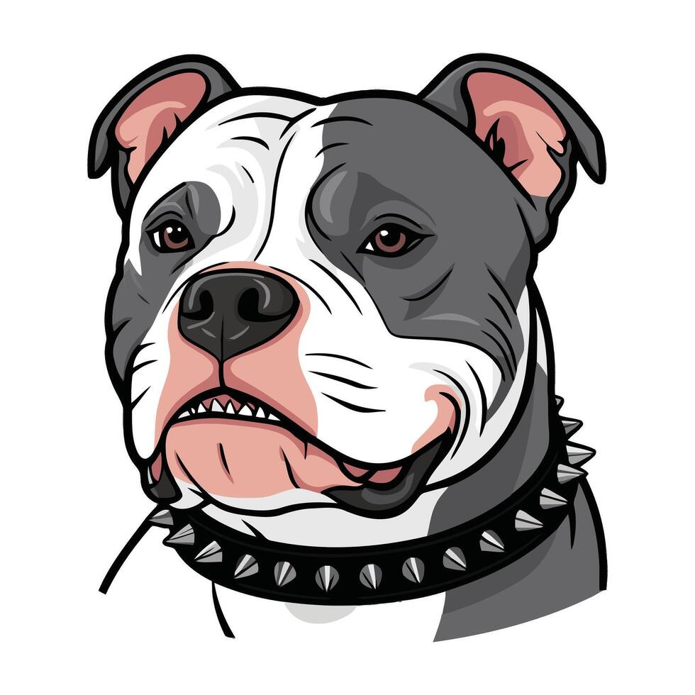 Charming Pup Head Design in Clean Lines vector