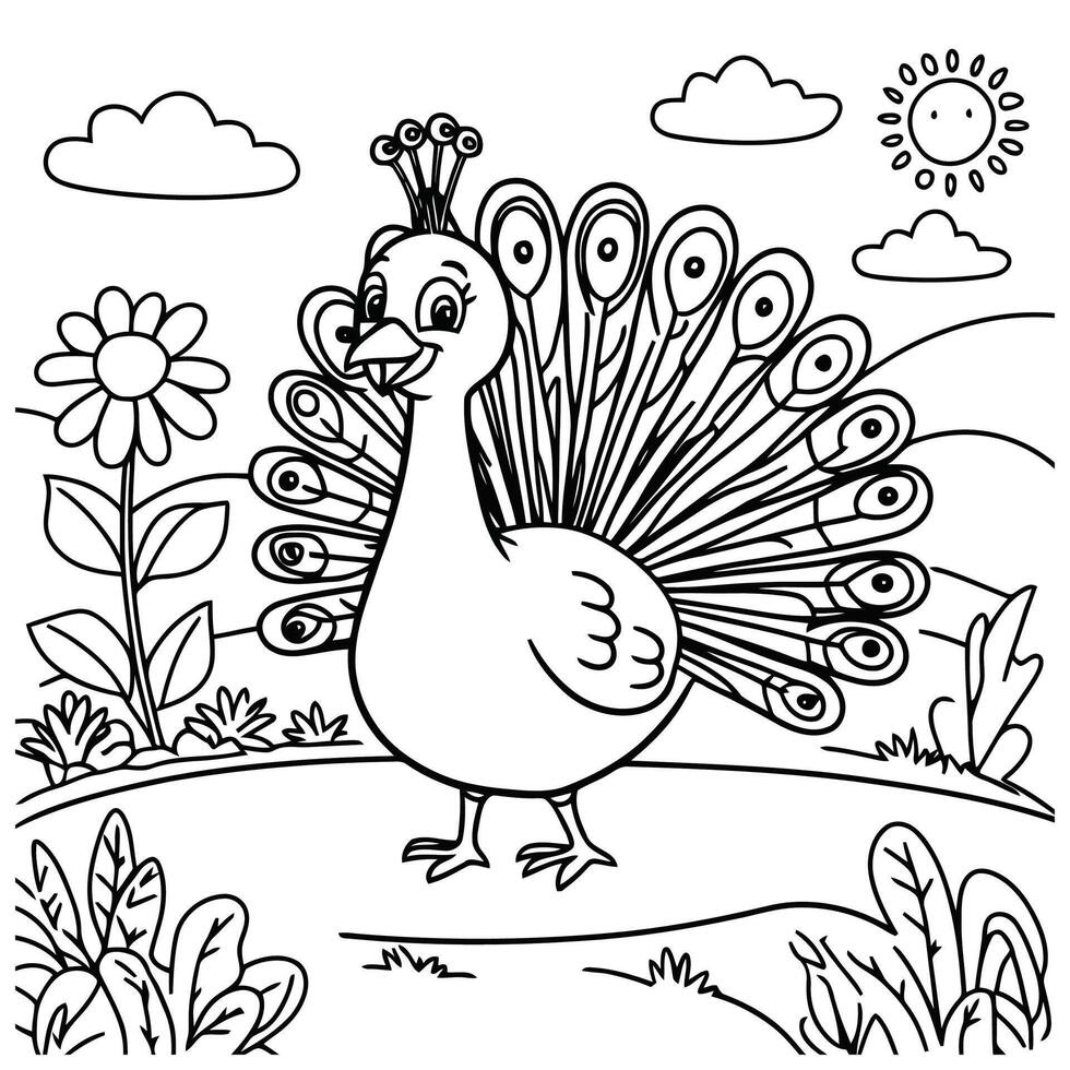 Bird Doodles for Creative Coloring vector