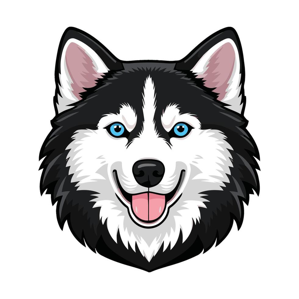 Bold and Fun Dog Face for Graphic Projects vector