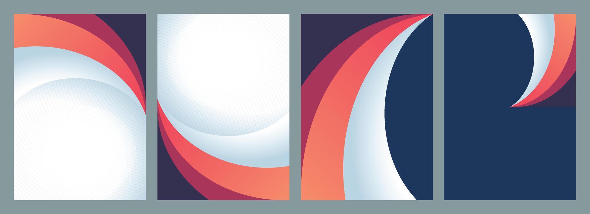Set of luxury Minimal Brochure cover background template design, Poster cover layout design, Modern flyer Covers collection, abstract Brochure template vector