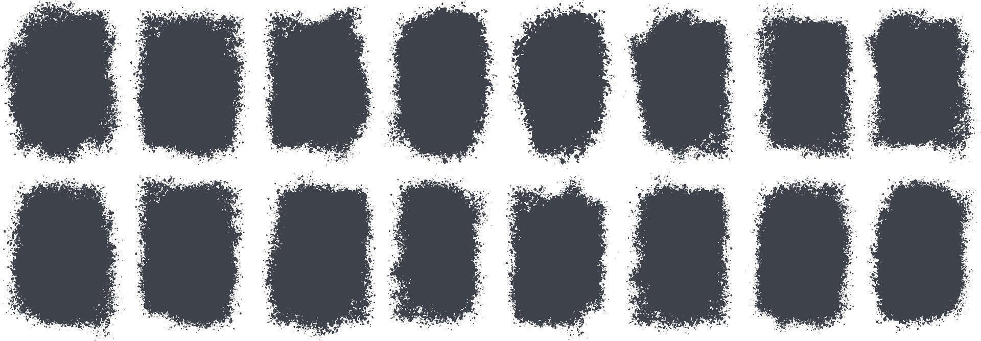 Set of Various type of grunge overlay banner texture Background vector