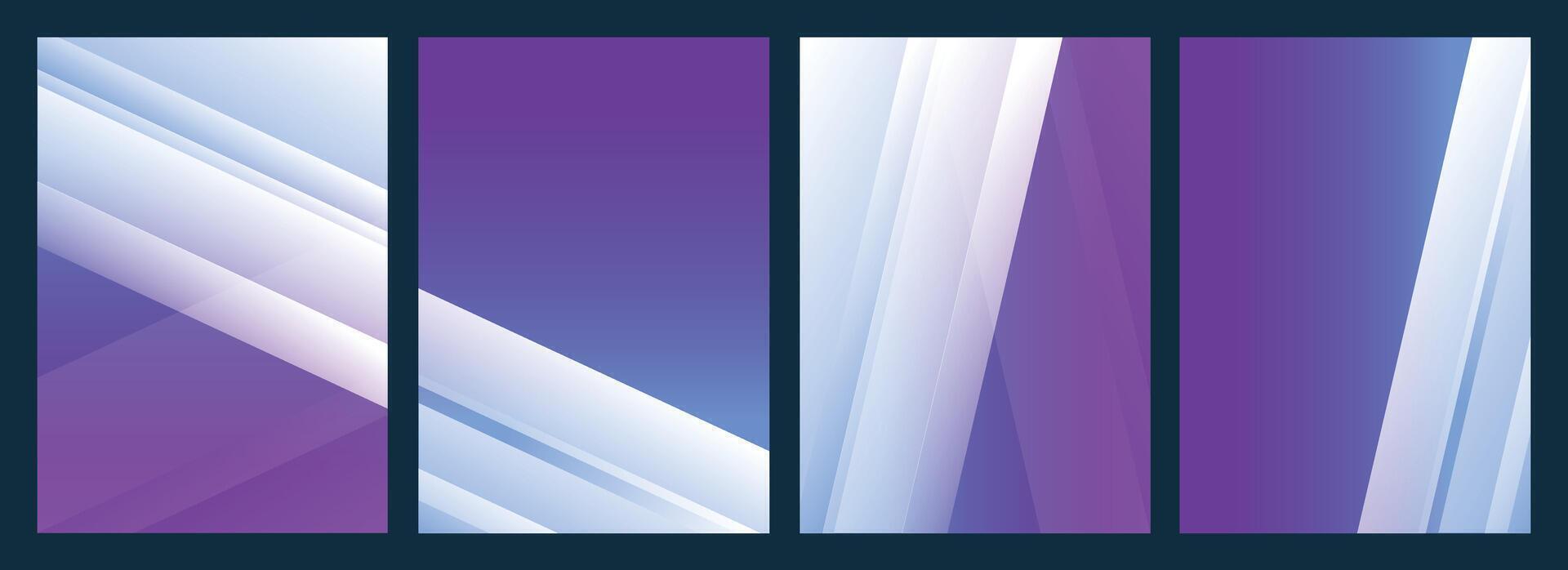 Set of luxury Minimal purple theme Brochure cover background template design, Poster cover layout design, Modern flyer Covers collection, abstract Brochure template vector