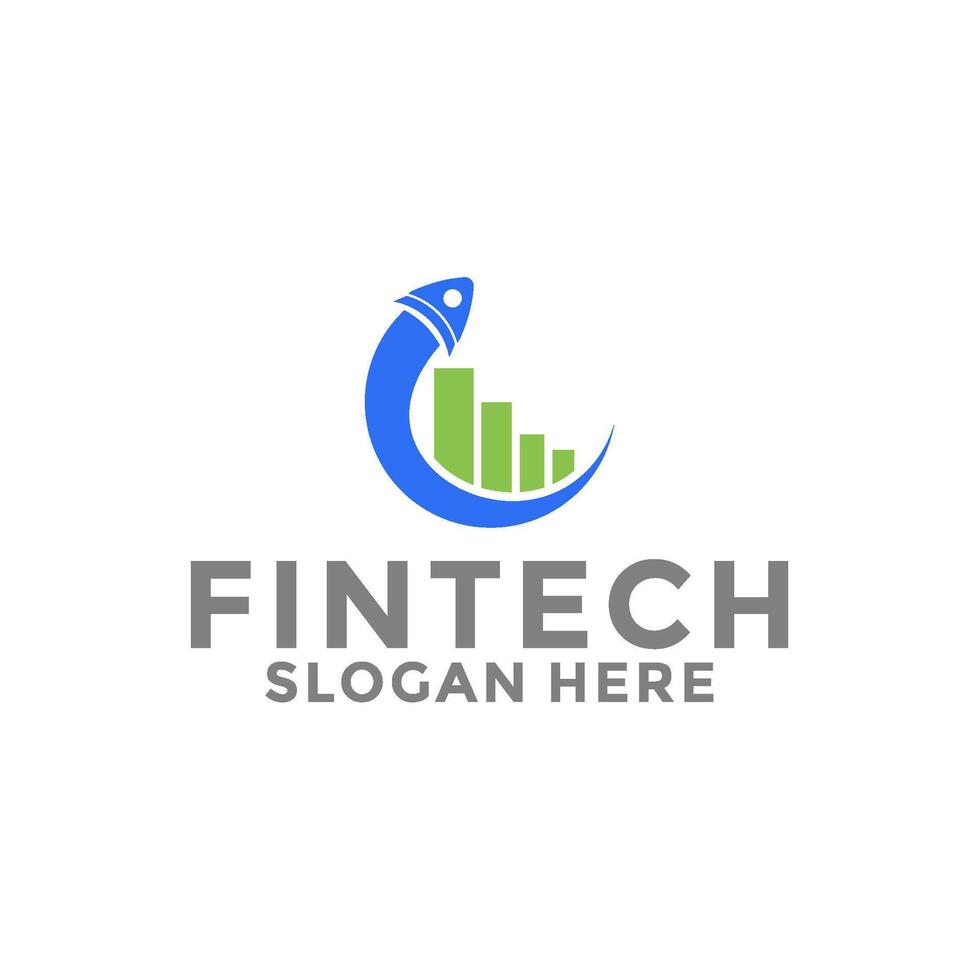 Rocket Finance logo design template vector