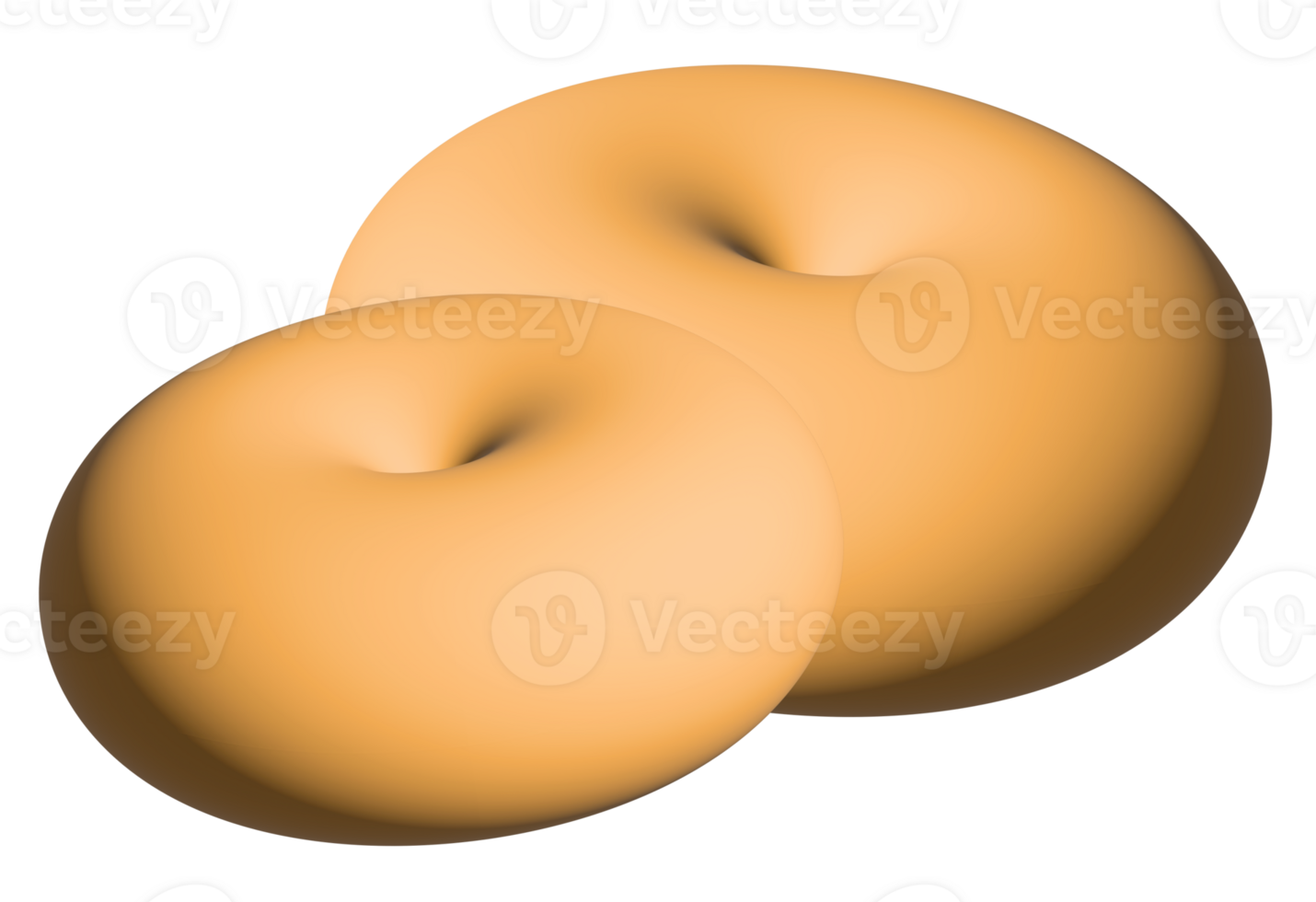 Isolated double donut png