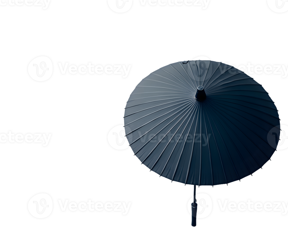 A dark umbrella with a circular, pleated design, possibly for shade or rain protection. png