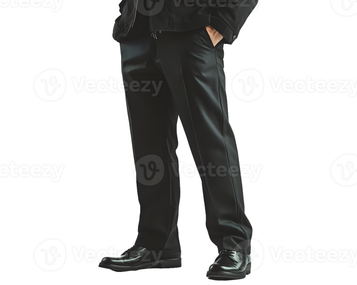 Black Dress Pants, Jacket, and Oxfords png