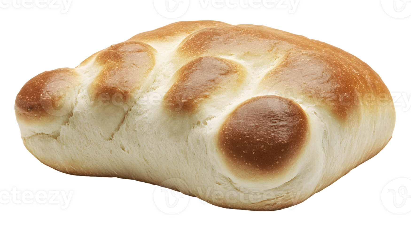 Baked Loaf of Bread with Irregular Shape png