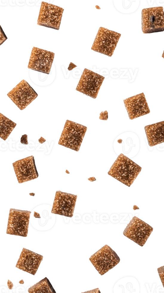 Falling Brown Sugar Cubes png