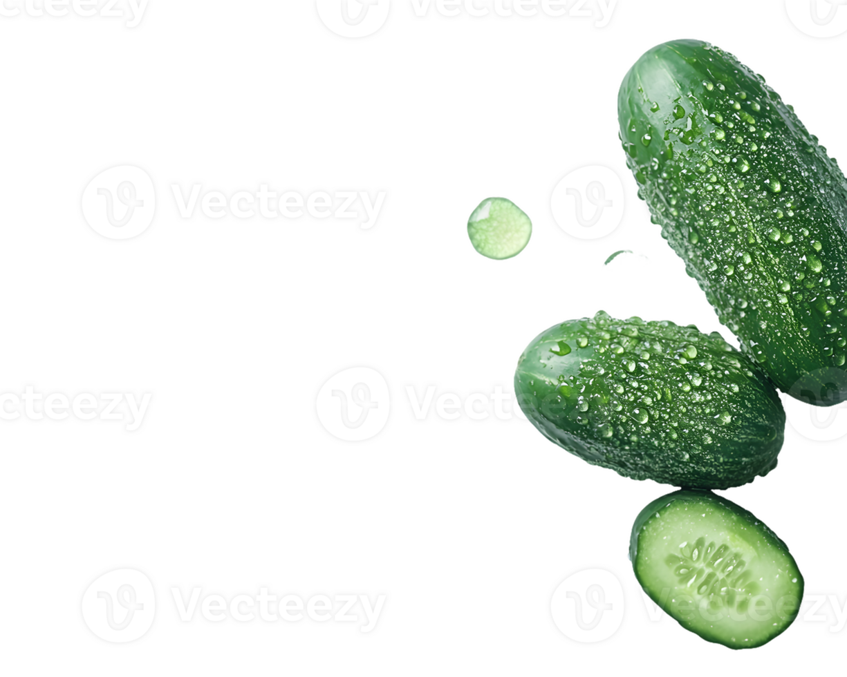 Water Droplets on Cucumbers png