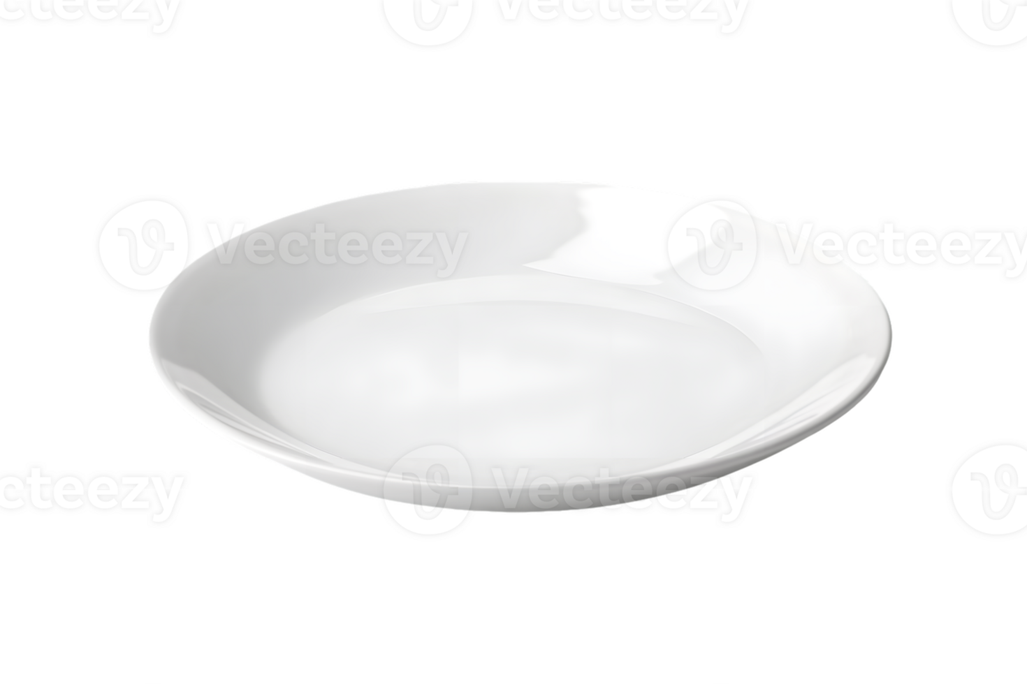 White Porcelain Shallow Plate png