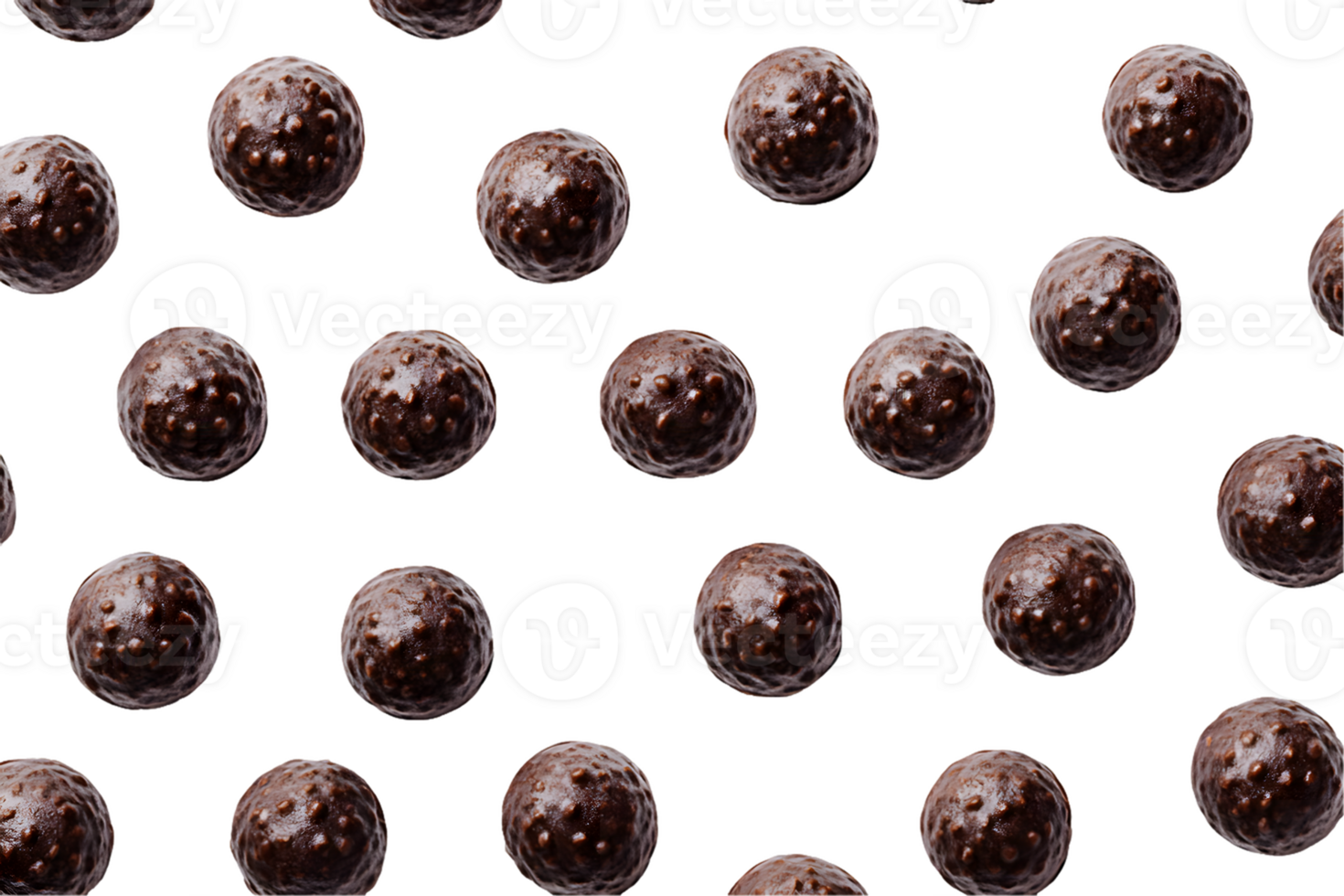 Pattern of Dark Chocolate Candies png