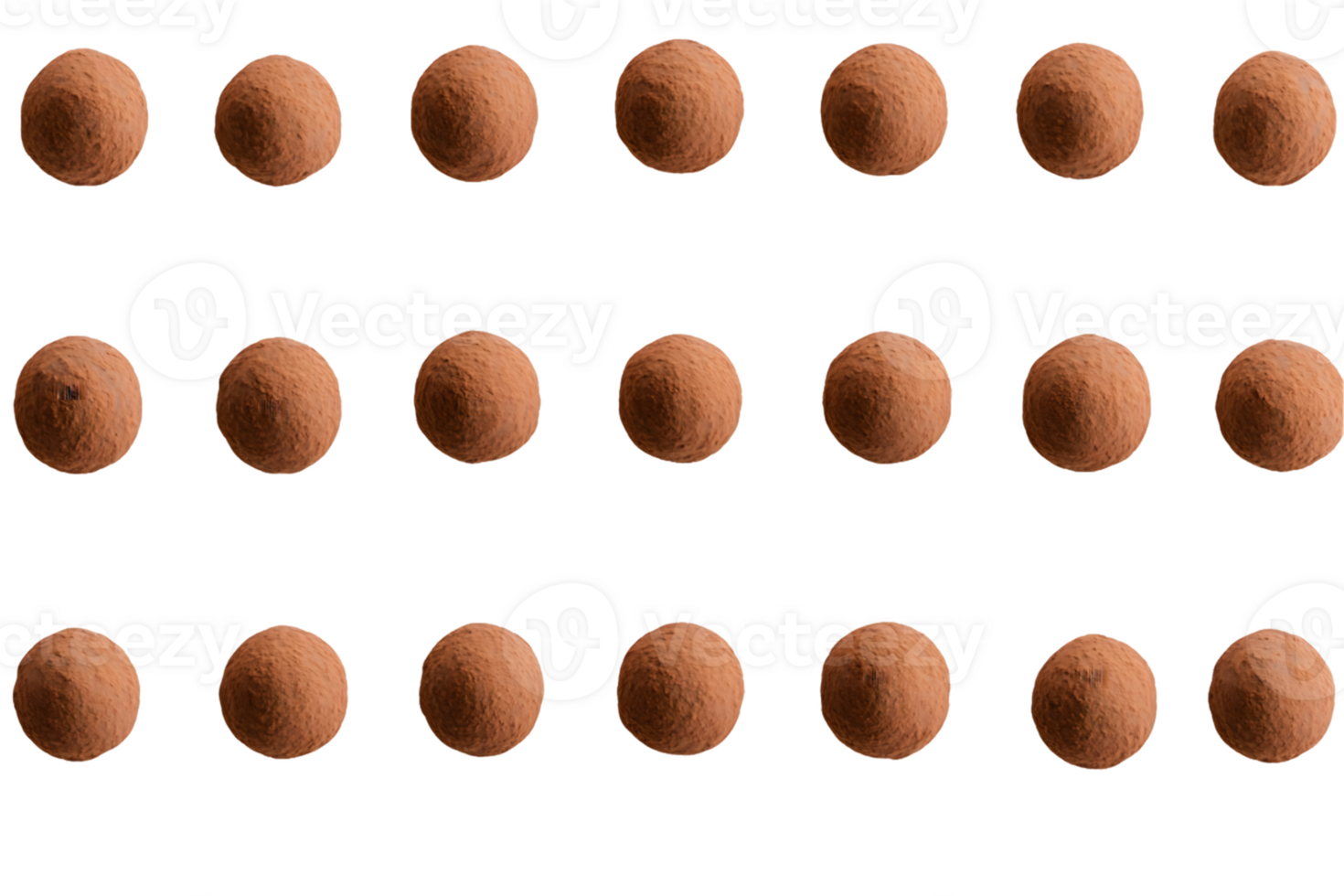 Twenty-Four Cocoa-Dusted Chocolate Truffles png