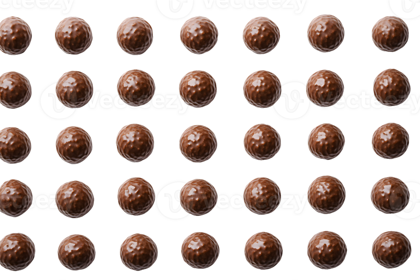 Thirty-Five Milk Chocolate Candies in a Grid Pattern png