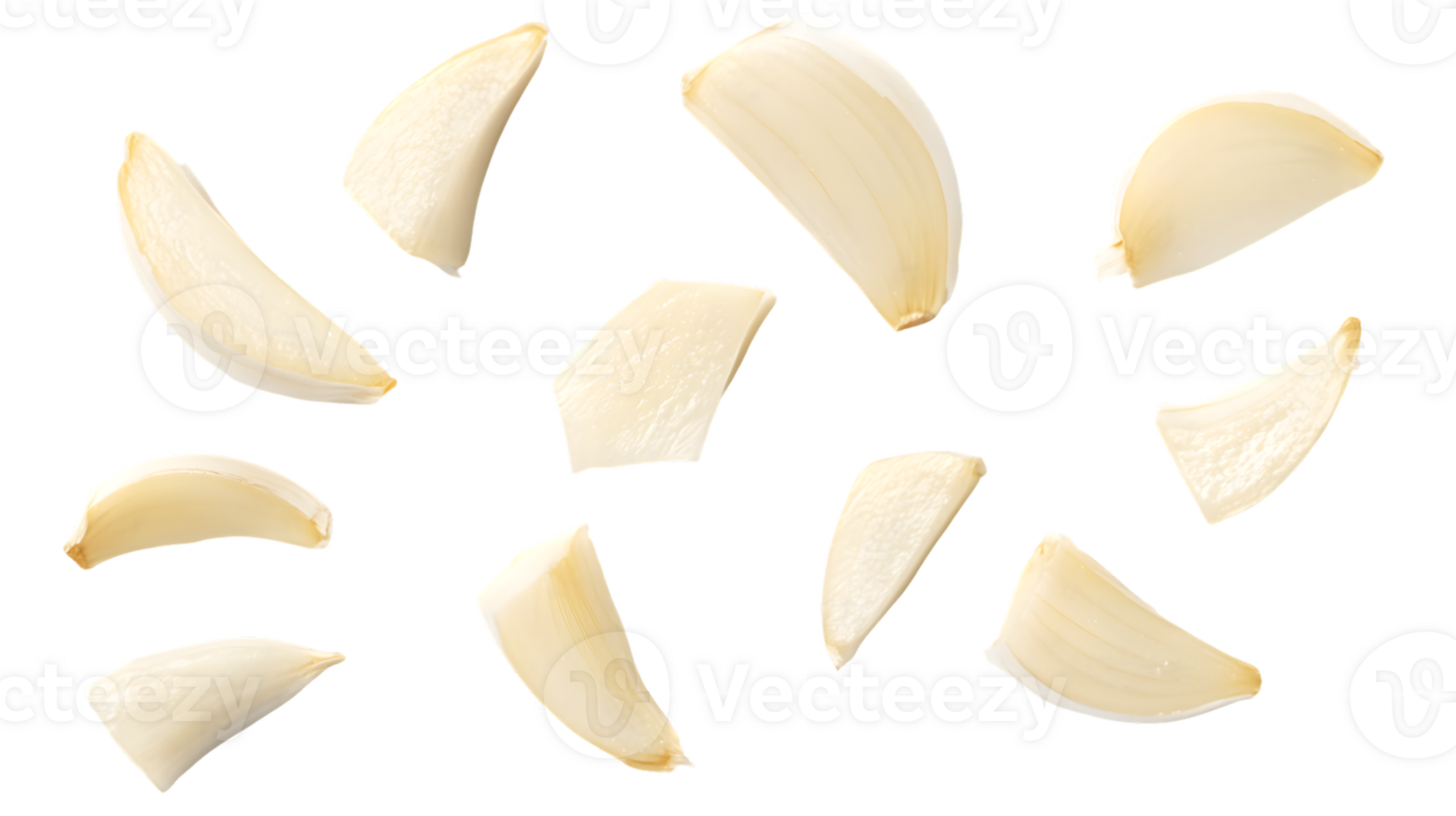 Arrangement of Garlic Cloves png