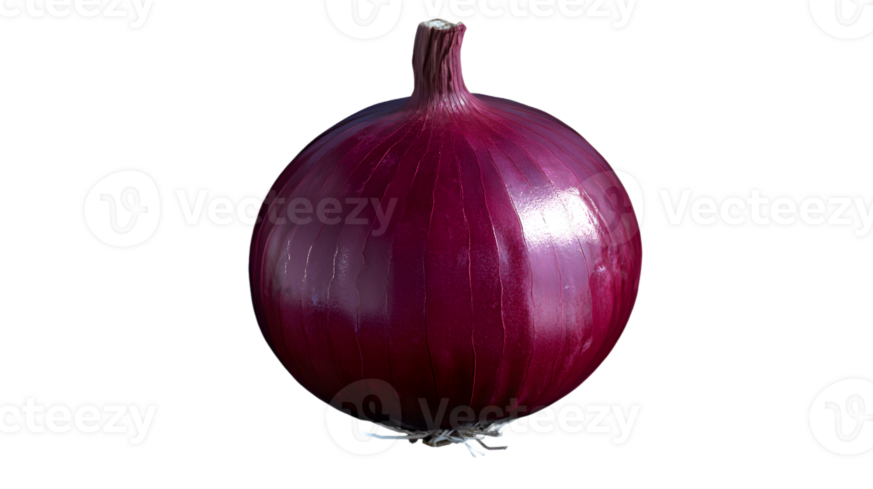 A shiny red onion, showcasing its smooth texture and vibrant color. png