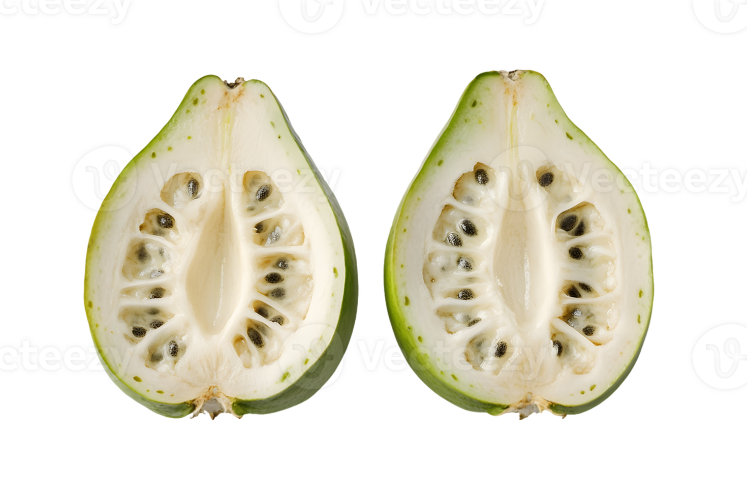 Two Halved Noni Fruits png