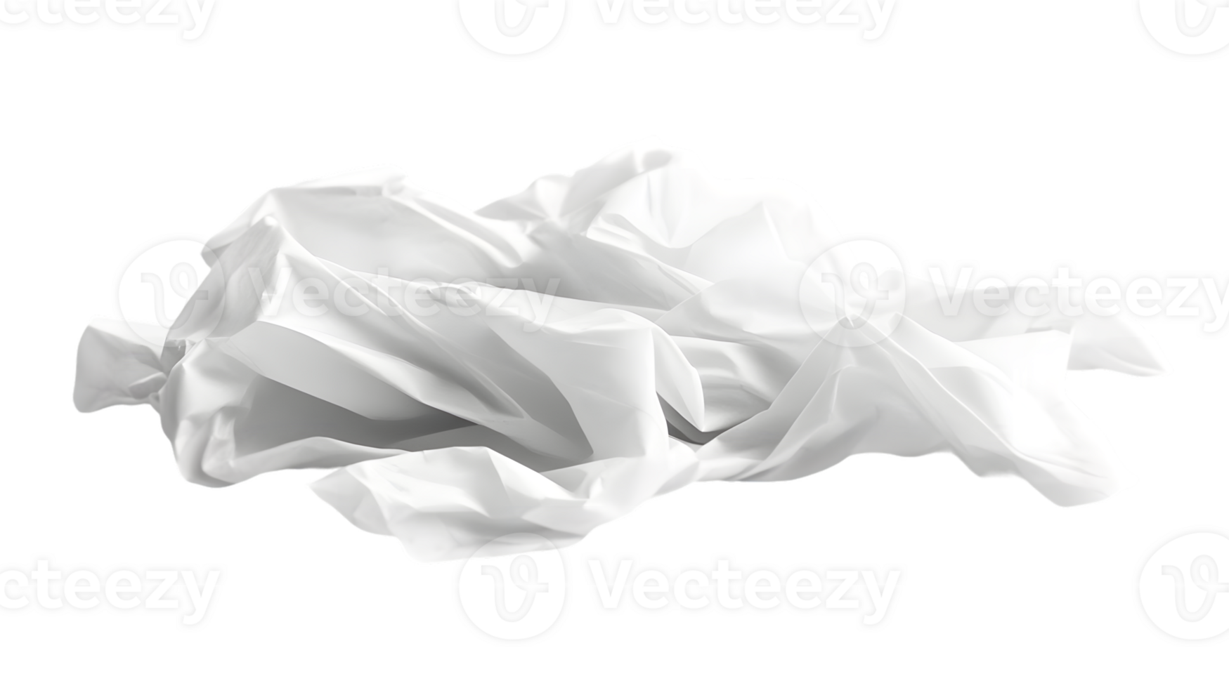 Crumpled White Paper Texture png